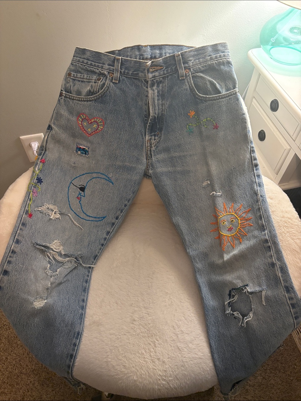 Vintage Levi’s 517s with hand stitching